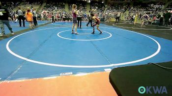 82 lbs Consi Of 8 #2 - Timber Freeman, Cleveland Take Down Club vs Aislyn Buckner, Tironook Wrestling