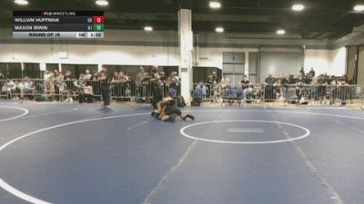 95 lbs Round Of 16 - William Huffman, OH vs Mason Irwin, NJ
