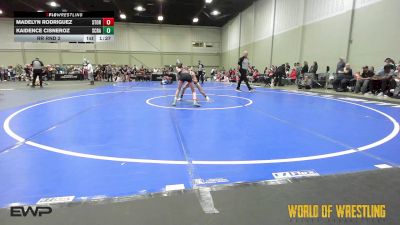 80 lbs Rr Rnd 2 - Madelyn Rodriguez, Storm Wrestling Center vs Kaidence Cisneroz, Scrappers 7-12