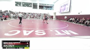 285 lbs Finals (2 Team) - Sephe Hoiati Taronsur, Sierra College (RED) vs Kevin Casillas, Santa Ana College