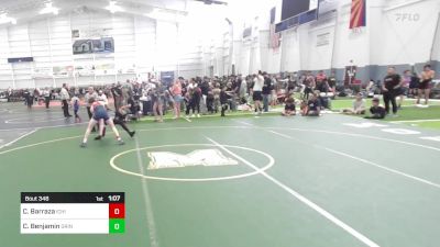 132 lbs Quarterfinal - Caleb Barraza, Ichiban WC vs Caden Benjamin, Grindhouse WC