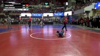 52 lbs 5th Place Match - Jack Spencer, Malta Mustang Wrestling Club vs Mack Dimas, Big Game Wrestling Club MT