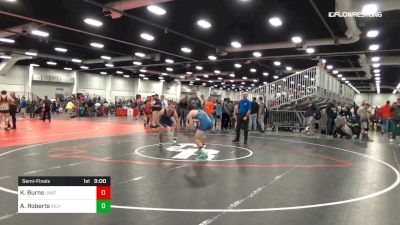 Semifinal - Kyle Burns, Unattached vs Alex Roberts, Richmond Wrestling Club