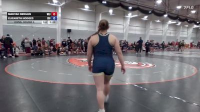 160 lbs Cons. Round 4 - Elizabeth Hodges, Eastern Oregon vs Makyah Newlun, West Liberty