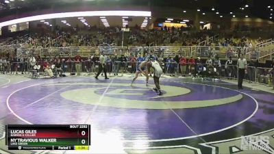 2A 138 lbs Semifinal - Lucas Giles, Barron G Collier vs Ny`Travious Walker, Lake Gibson