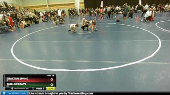 59 lbs Quarterfinal - Tate Johnson, KS vs Braxton Irvine, IA