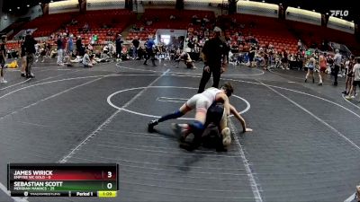 72 lbs Round 7 (8 Team) - Sebastian Scott, Meridian Maniacs vs James Wirick, Empyre WC Gold