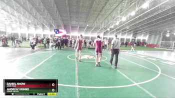 126 lbs Champ. Round 1 - Daniel Snow, Lone Peak vs Andrew Krinke, Cedar Valley