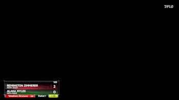 105 lbs Champ. Round 3 - Alana Myles, Mesa Ridge vs Remington Zimmerer, Regis Jesuit