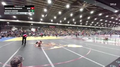 70 lbs Cons. Round 2 - Bryson Greene, Touch Of Gold vs Braxton Felderman, Madison Youth Wrestling Club