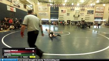 106 lbs Quarterfinal - Mason Miracle, Hermiston vs Damian Fernandez, Burlington