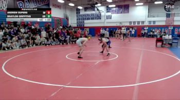 165 lbs Finals (2 Team) - Andrew Supers, Baldwin Wallace vs Braylon Griffiths, Loras