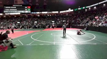 108 lbs Cons. Round 2 - Caily Sherman, CGN3 vs Sienna Maiani, CEW1