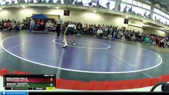 94 lbs Semifinal - Benjamin Mills, Decatur Wrestling Club vs Briggs Tackett, Rushville Wrestling Club