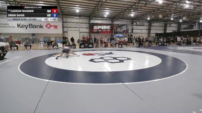 57 kg Cons. Round 9 - Carson Wagner, Bearcat Wrestling Club vs Drew Davis, Southern Illinois Regional Training Center