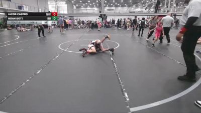 76 lbs Round 8 (10 Team) - Noah Bott, Iron Horse White vs Jacob Castro, The Outsiders