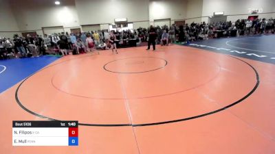 51 kg Rnd Of 64 - Nikos Filipos, X-Calibur Athletics Wrestling Club vs Easton Mull, Pennsylvania