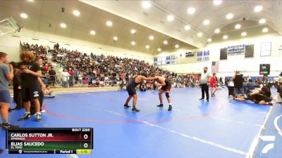 215 lbs Champ. Round 1 - Elias Saucedo, El Toro vs Carlos Sutton Jr., Etiwanda