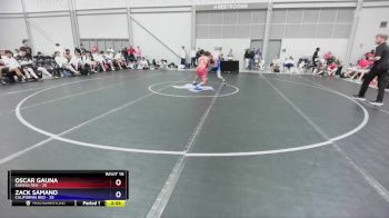 113 lbs 2nd Wrestleback (16 Team) - Oscar Gauna, Kansas Red vs Zack Samano, California Red