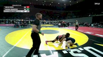 6A/5A Girls 120 Cons. Semi - Naudia Edmiston, West Albany Girls vs Micah Muir, Lincoln Girls