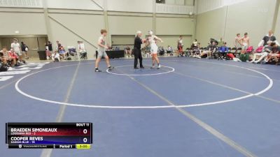 175 lbs Round 3 (8 Team) - Braeden Simoneaux, Louisiana Red vs Cooper Reves, Kansas Blue