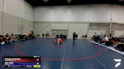 120 lbs Placement Matches (8 Team) - Julian Santana, Washington vs Ren Birk, Kentucky