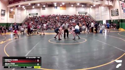 160 lbs Champ. Round 2 - Xingyu Chen, Los Osos vs Sean Finn, Santa Rosa Academy