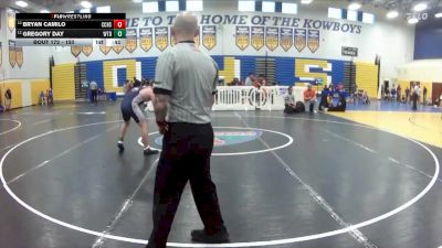 150 lbs Cons. Round 1 - Gregory Day, William T Dwyer vs BRYAN CAMILO, Cypress Creek H S