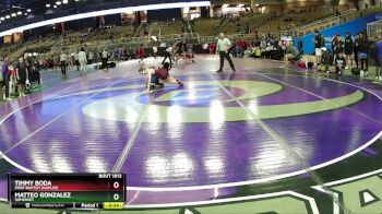 120 lbs Cons. Round 4 - Matteo Gonzalez, Somerset vs Timmy Boda, First Baptist (Naples)