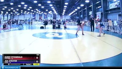 136 lbs Rd# 12- 3:15pm Saturday - Ava Strayer, POWA vs Avery Fitzgerald, Cali Pink