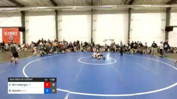 34 kg Semifinal - Chase Wirnsberger, M2 Black vs Brody Sayers, Doughboy Red