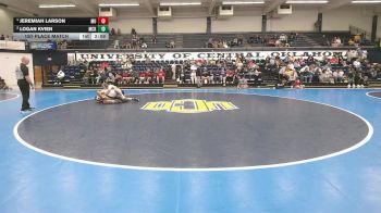 197 lbs 1st Place Match - Jeremiah Larson, Maryville vs Logan Kvien, McKendree