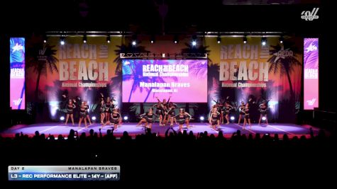 L3 - Rec Performance Elite - 14Y - (AFF) [2026 Day 2 Manalapan Braves] 2026 ACDA Reach the Beach Rec Nationals