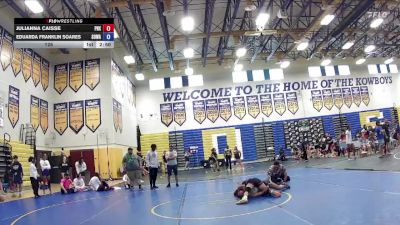 140 lbs Finals (2 Team) - Julianna Caisse, Florida Phoenix Wrestling Club vs Eduarda Franklin Soares, SOWA