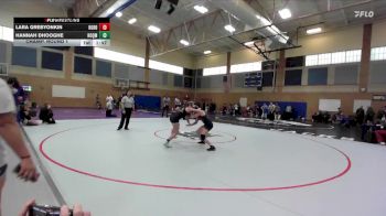 115lbs Champ. Round 1 - Lara Grebyonkin, Battle Ground (Girls) vs Hannah Dhooghe, Hoquiam (Girls)