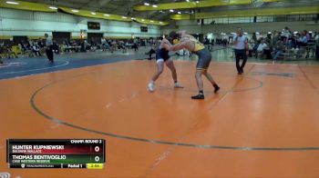 165 lbs Champ. Round 2 - Hunter Kupniewski, Baldwin Wallace vs Thomas Bentivoglio, Case Western Reserve