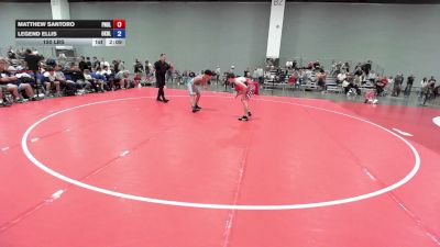 150 lbs Matthew Santoro, Pennsylvania Blue vs Legend Ellis, Oklahoma Blue