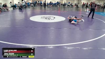 84 lbs Finals (8 Team) - Luke Schilling, BHVPP vs Zeke Geiser, NYM (New York Mills)