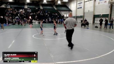 65 lbs Round 1 (8 Team) - Blake Olson, GRIT vs Rowen Cannon, Black Fox Wrestling Team 2