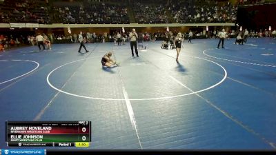 100 lbs Semifinal - Aubrey Hoveland, Riverhawk Wrestling Club vs Ellie Johnson, SWIFT Wrestling Club