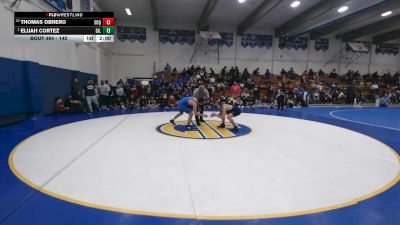 142 lbs Champ. Round 3 - Elijah Cortez, Gilroy vs Thomas Obrero, Soquel