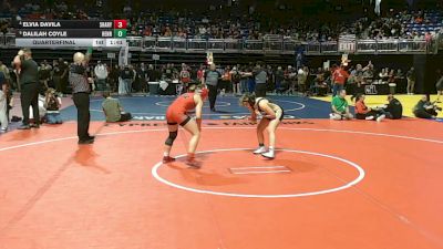5A 130 lbs Quarterfinal - Dalilah Coyle, Henrietta vs Elvia Davila, Mission Sharyland