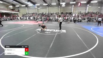 130 lbs Semifinal - Ryder Martyn, Durango Wrestling Club vs Zack Valdez, New Mexico Bad Boyz