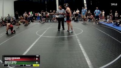 160 lbs Round 3 (8 Team) - Kyson Kroeger, Rebellion vs Rocco Bara, Grit Mat Club