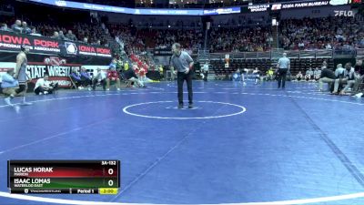 3A-132 lbs Cons. Round 2 - Isaac Lomas, Waterloo East vs Lucas Horak, Marion