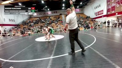 165 lbs Champ. Round 1 - Juan Rodriguez-Mendez, Kelly Walsh vs Ranger Duncombe, Green River