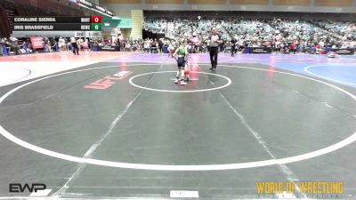 45 lbs Quarterfinal - Coraline Sierra, Mantanona TC vs Iris Brassfield, Rising Kingz