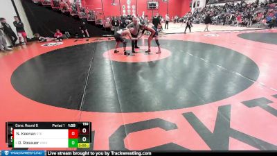 150 lbs Cons. Round 6 - Donovan Rosauer, YORKVILLE (HS) vs Nolan Keenan, Chicago (ST. RITA)