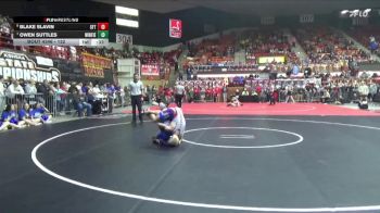 132 lbs Cons. Semi - Blake Slavin, Santa Fe Trail Hs vs Owen Suttles, Winfield