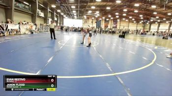 80 lbs Rd# 8- 12:30pm Saturday Final Pool - Evan Restivo, PA Gold vs Jaxon Flood, Minion Black